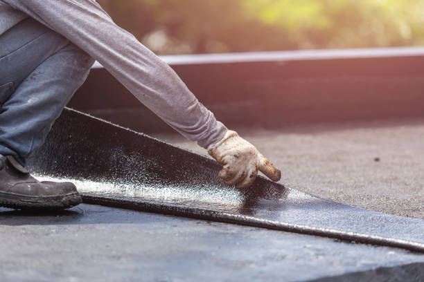 Professional Emergency Waterproofing technician working in Teterboro, NJ